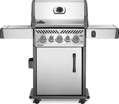 ROGUE STAINLESS STEEL GAS GRILL WITH INFRARED SIDE BURNER AND REAR BURNER (RSE425RSIB) RSE425RSIB
